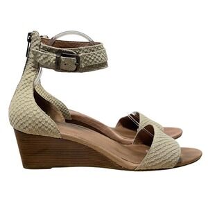 UGG Char Mar Beige‎ Suede Slip On Open Toe Adjustable Ankle Strap Sandal- Size 9